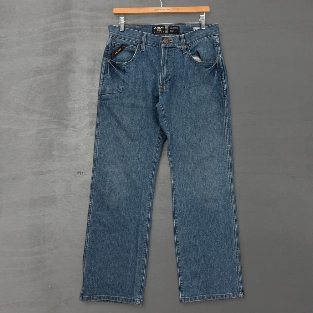 Ariat Rebar M4 Jeans Blue Relaxed Boot Cut Denim 30 x 30
